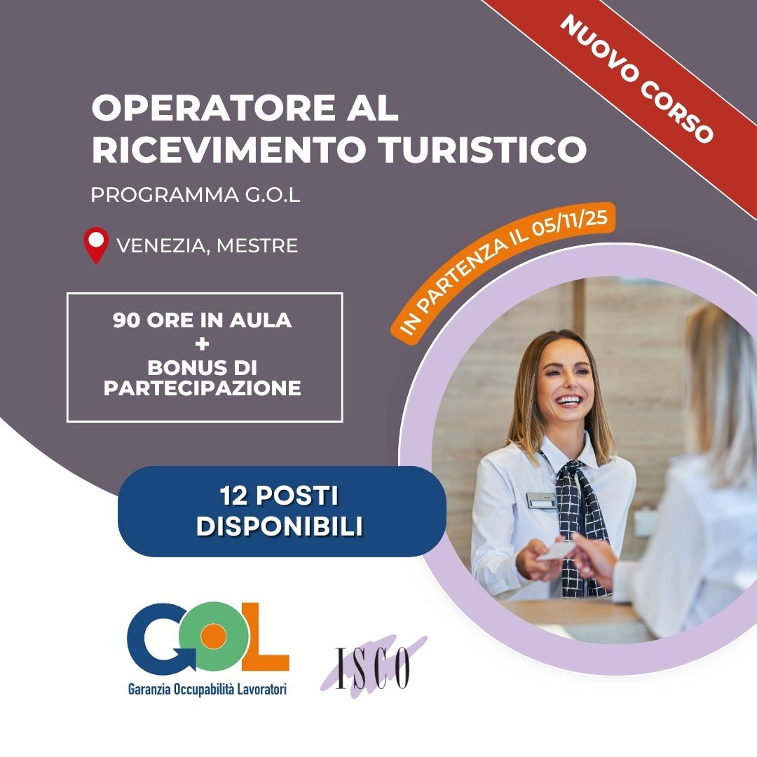 Operatore al ricevimento turistico